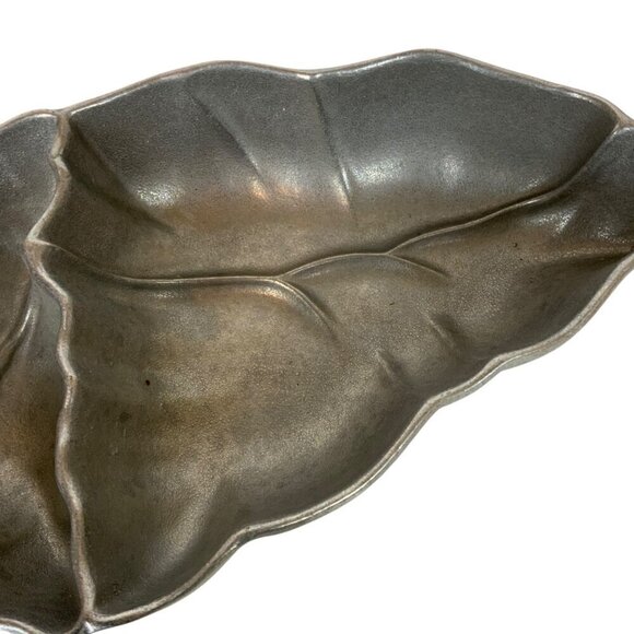 Wilton Armetale Chili Peppers Chip and Dip Bowl Server Pewter 2008 - Picture 4 of 5